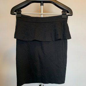 Alice + Olivia Employed Peplum Skirt Black Size 2